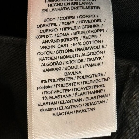 Ralph Lauren Womens Curvy Skinny Jeans Size 18 coated denim Black new $125 - Picture 8 of 15